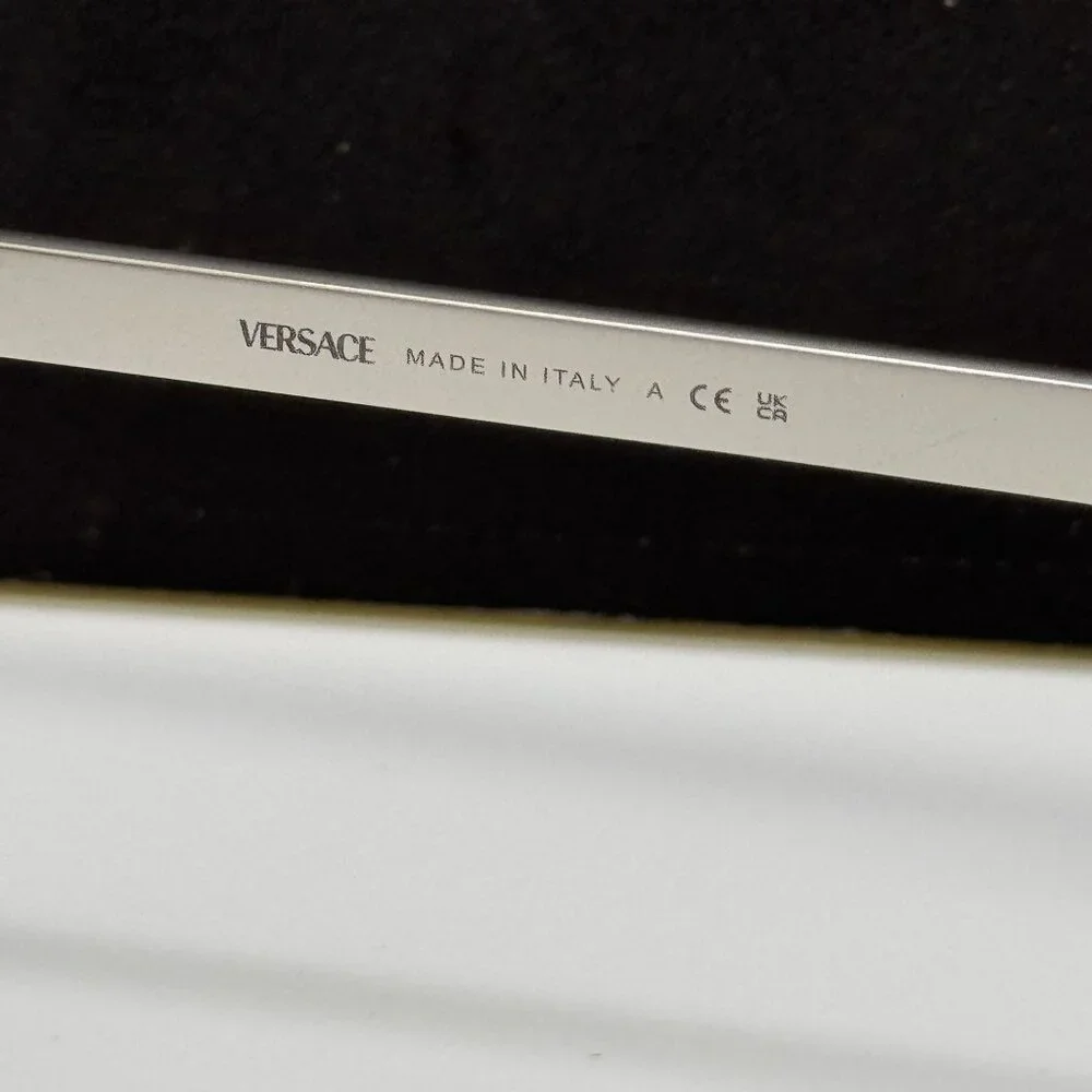 NEW VERSACE VE2294 1000/6G SUNGLASSES MOD 2294 SILVER MEN EYEWEAR VE2294 10006G